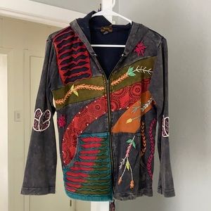 Rising International Zip-Up Sweater